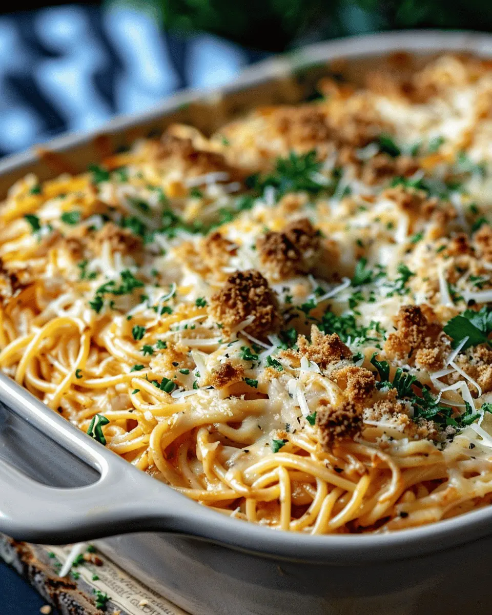 Baked Cream Cheese Spaghetti Casserole Heaven: Indulgent Comfort Food