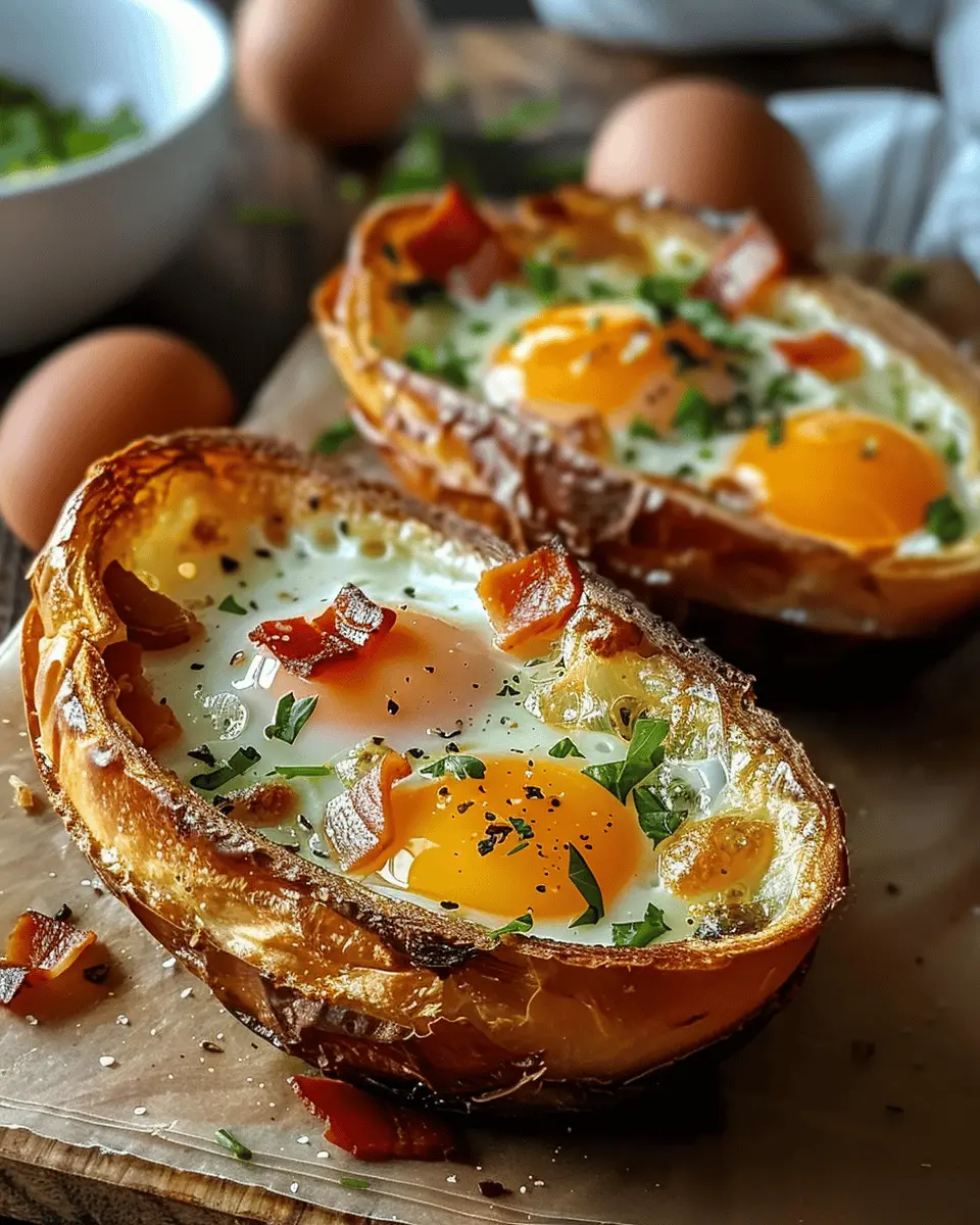 Baked Egg Boats with Turkey Bacon: A Delicious Weekend Treat