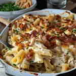 Creamy Chicken Bacon Ranch Pasta Bake