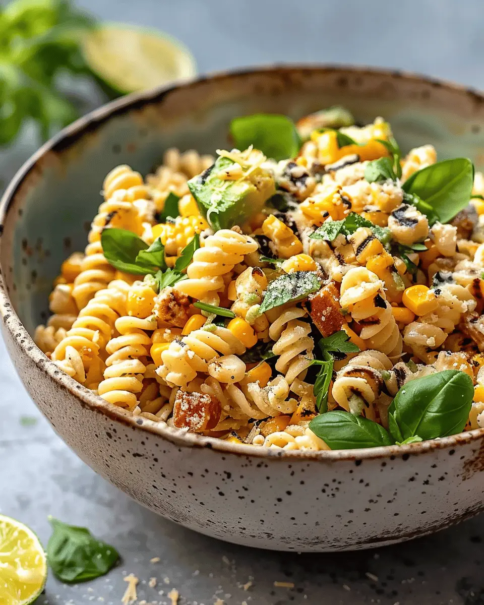 Creamy Street Corn Pasta Salad: The Best Twist with Turkey Bacon