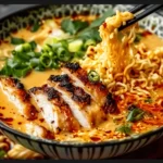 Fiery Chicken Ramen : A Comforting Noodle Bowl