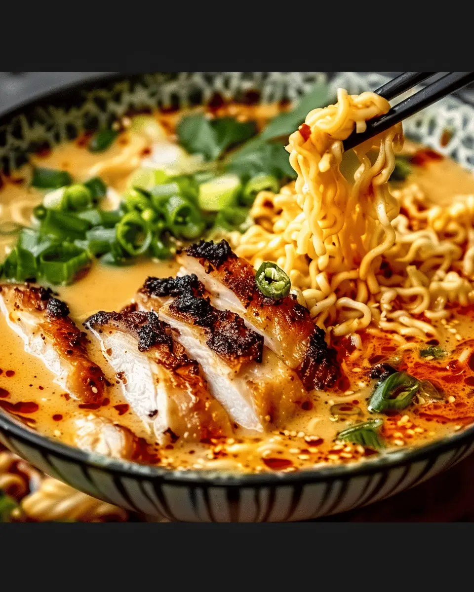 Fiery Chicken Ramen: A Comforting Noodle Bowl to Savor
