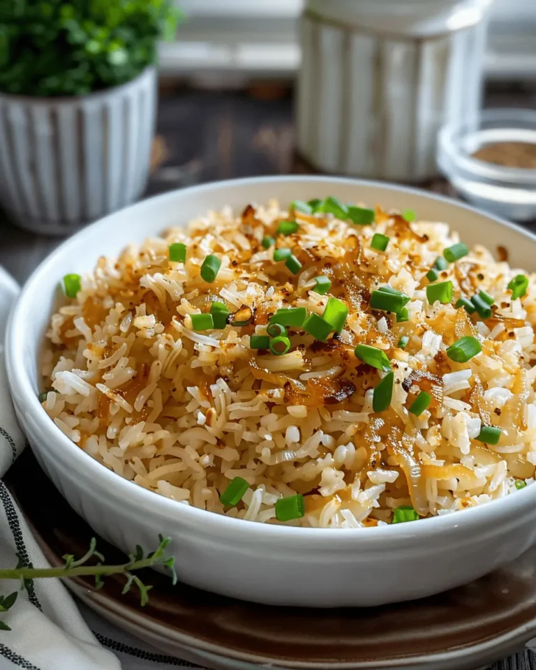 French Onion Butter Rice : Perfect Side Dish