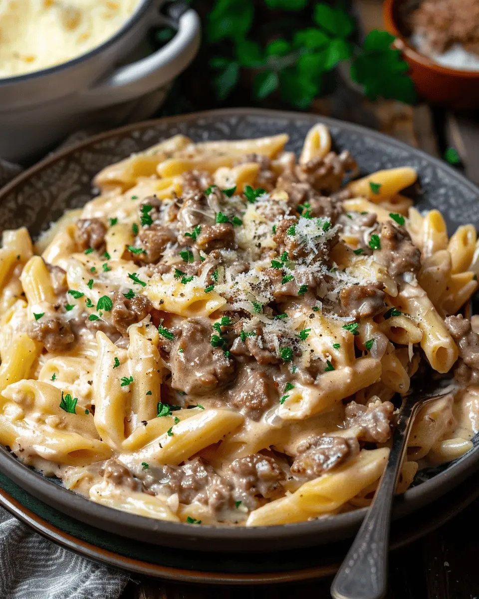 High Protein Creamy Beef Pasta Recipe for Easy Weeknight Dinners
