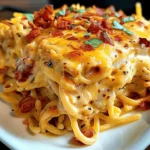 Irresistible Spicy Southern Cheesy Chicken Spaghetti Casserole