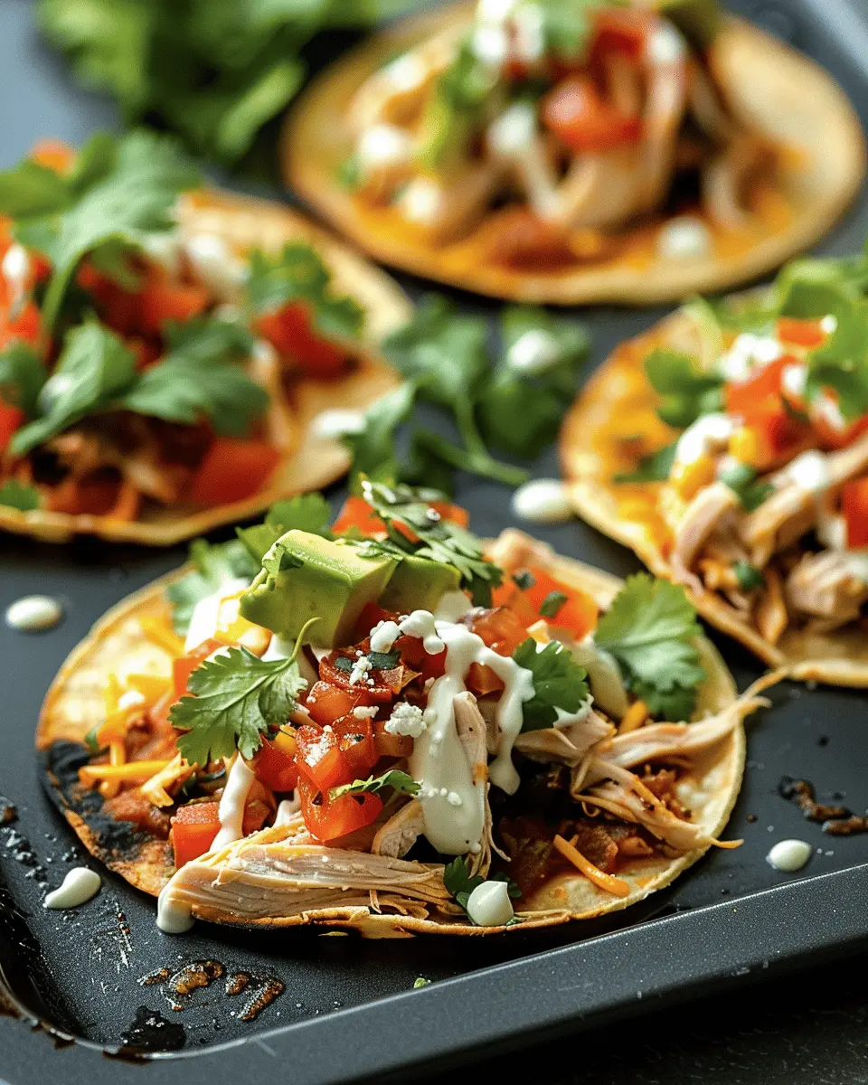 Mexican Rotisserie Chicken Tostadas: Easy Flavorful Weeknight Meal