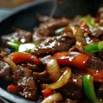 Sizzling Chinese Pepper Steak with Onions