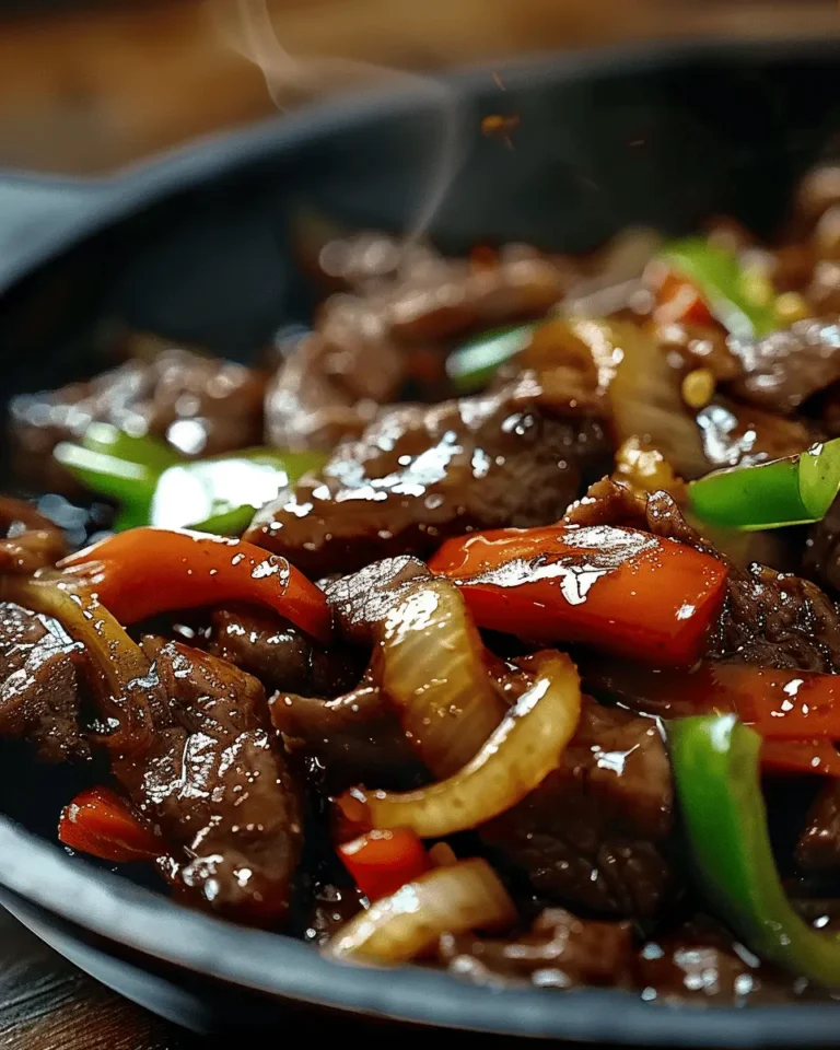 Sizzling Chinese Pepper Steak with Onions