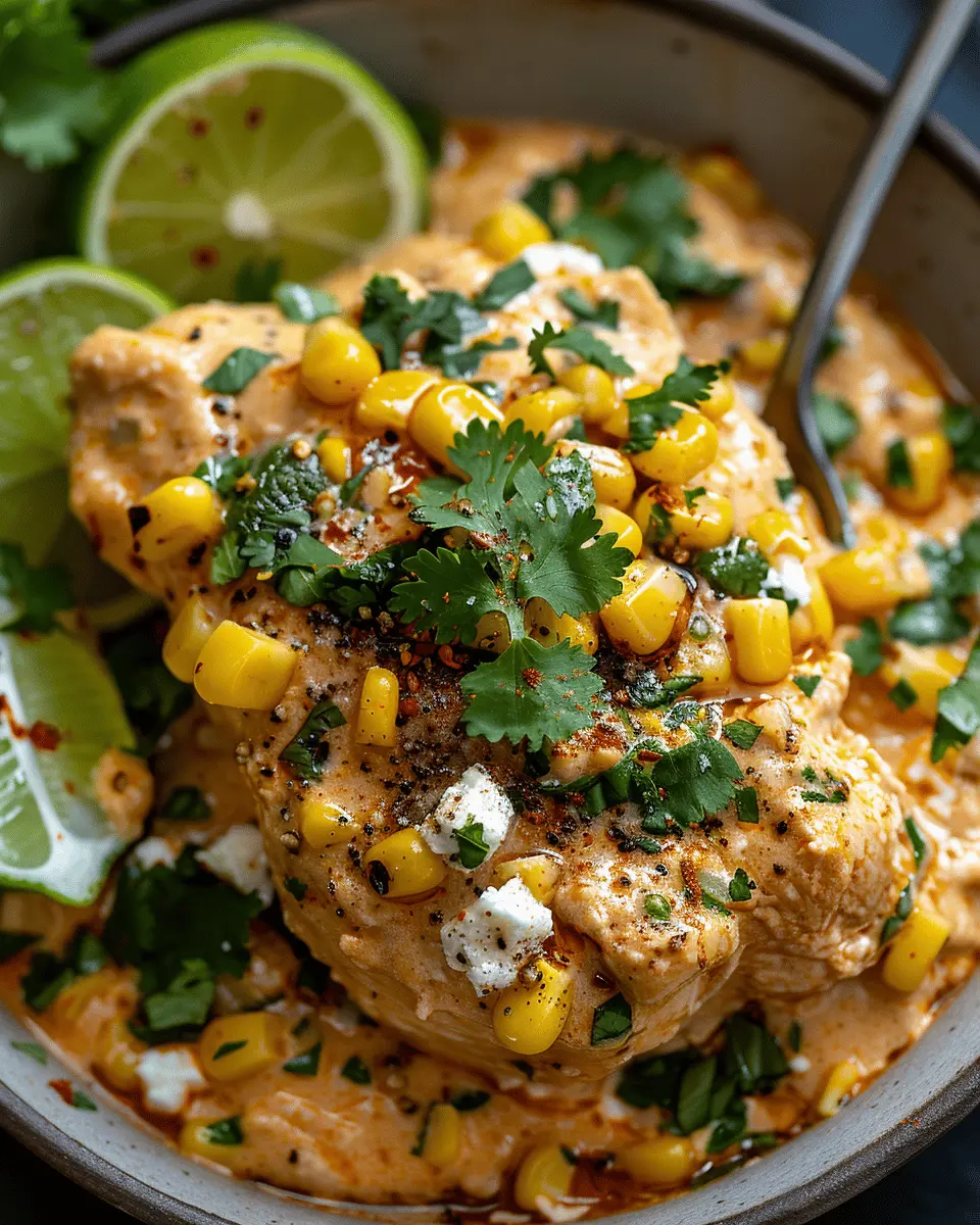 Slow Cooker Street Corn Chicken: Easy and Flavorful Family Meal