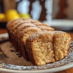 Spiced Apple Cider Donut Loaf with a Cinnamon Sugar Crust