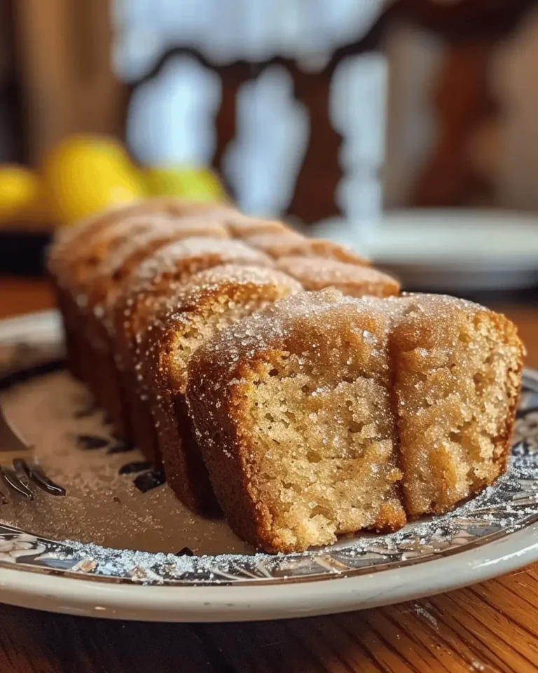 Spiced Apple Cider Donut Loaf with a Cinnamon Sugar Crust