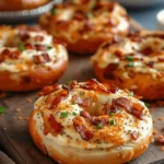 Zesty Bacon Cream Cheese Bagels