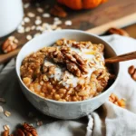 Slow Cooker Pumpkin Pie Oatmeal