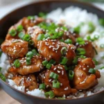 Caramelised Soy Chicken in Garlic Ginger Broth with Rice
