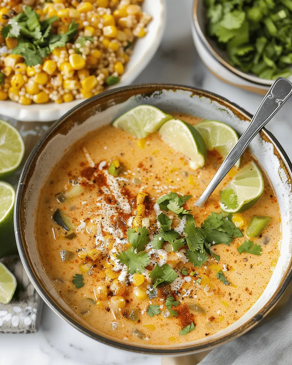 Mexican Street Corn Soup: Easy and Flavorful Comfort Food