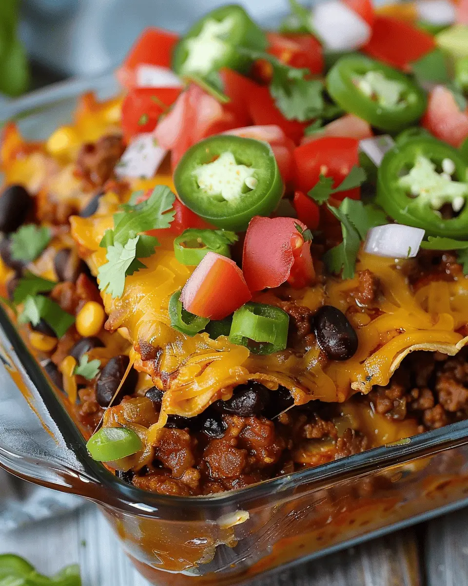 Walking Taco Casserole: The Best Quick Fiesta of Flavors