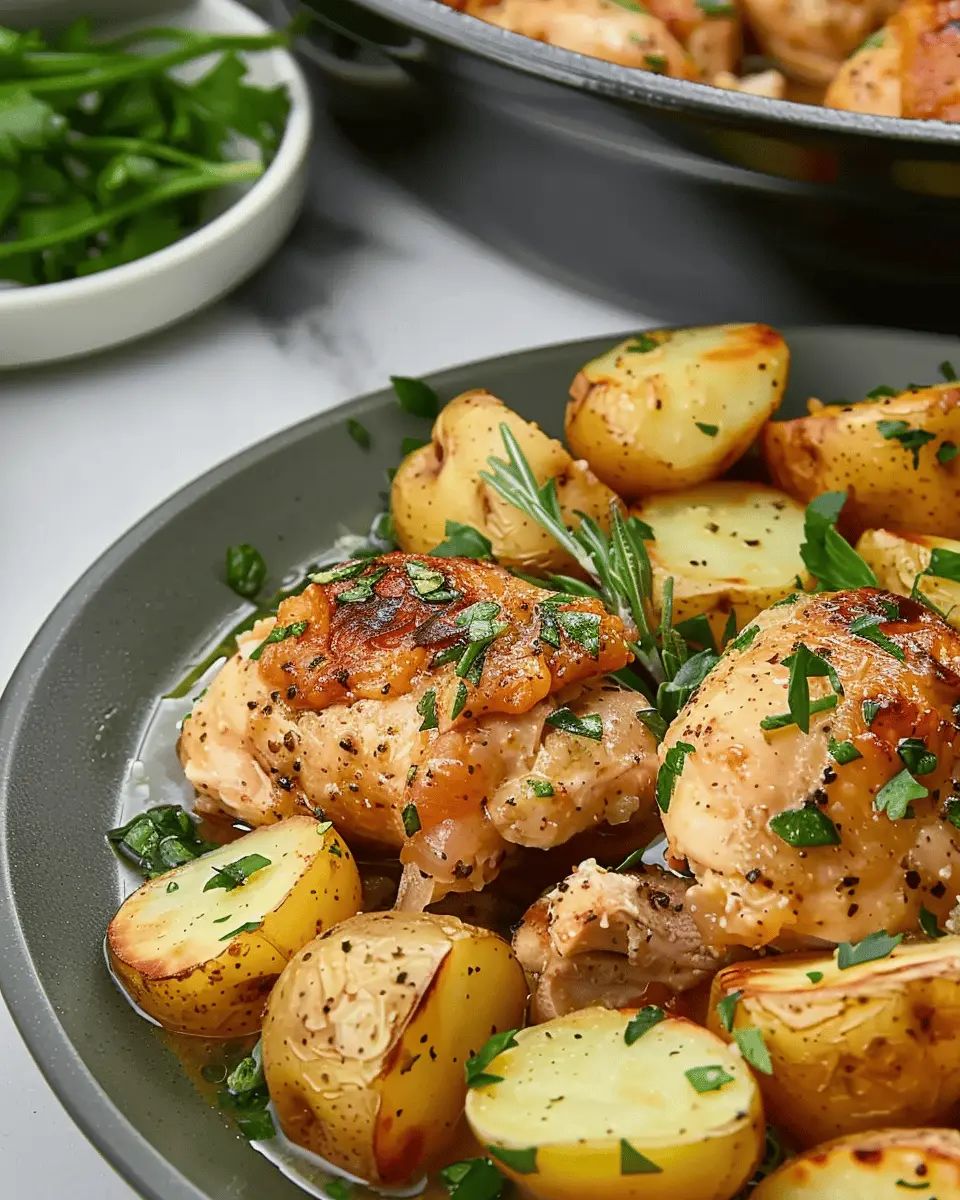 Garlic Parmesan Crockpot Chicken and Potatoes: The Easiest Comfort Food Recipe