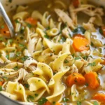 Easy Chicken Noodle Soup with Egg Noodles