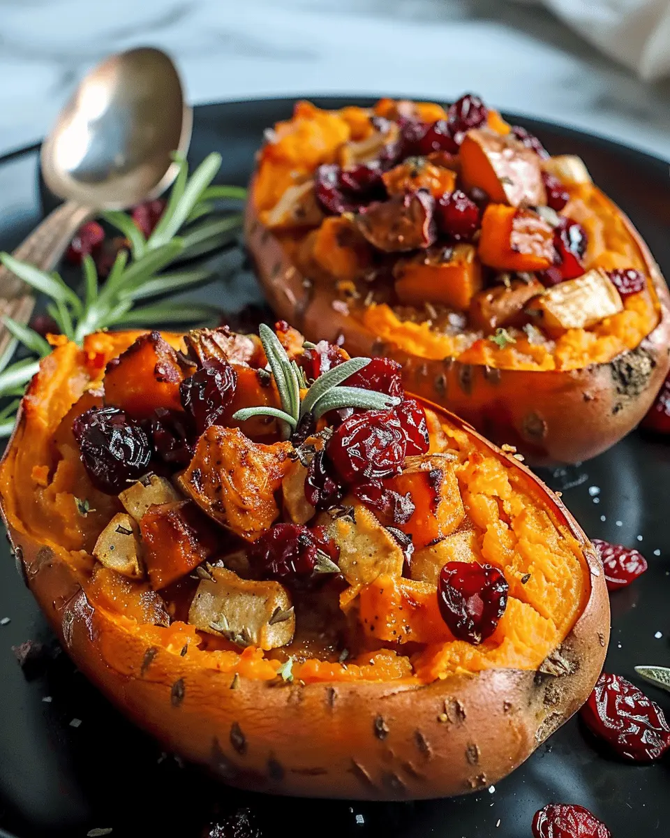 Cranberry Apple Twice-Baked Sweet Potatoes: An Indulgent Fall Delight