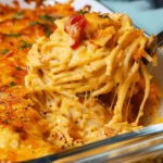Irresistible Spicy Southern Cheesy Chicken Spaghetti Casserole