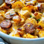 Cheesy Ranch Potatoes and Smoked Sausage