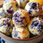 Lemon Blueberry Cottage Cheese Protein Bites