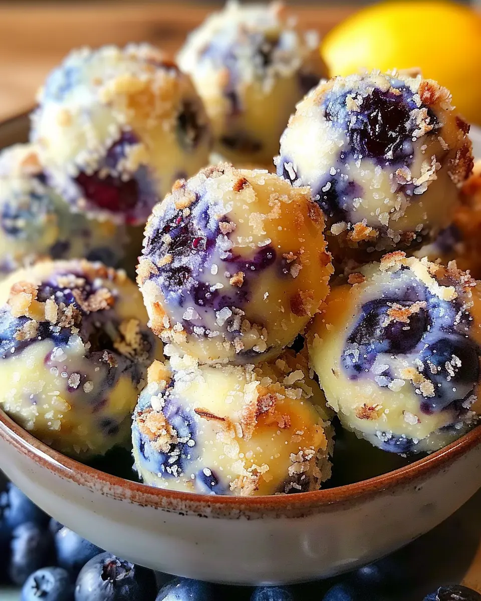 Lemon Blueberry Cottage Cheese Protein Bites: Easy and Delicious Treats