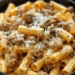 Creamy Sausage Rigatoni