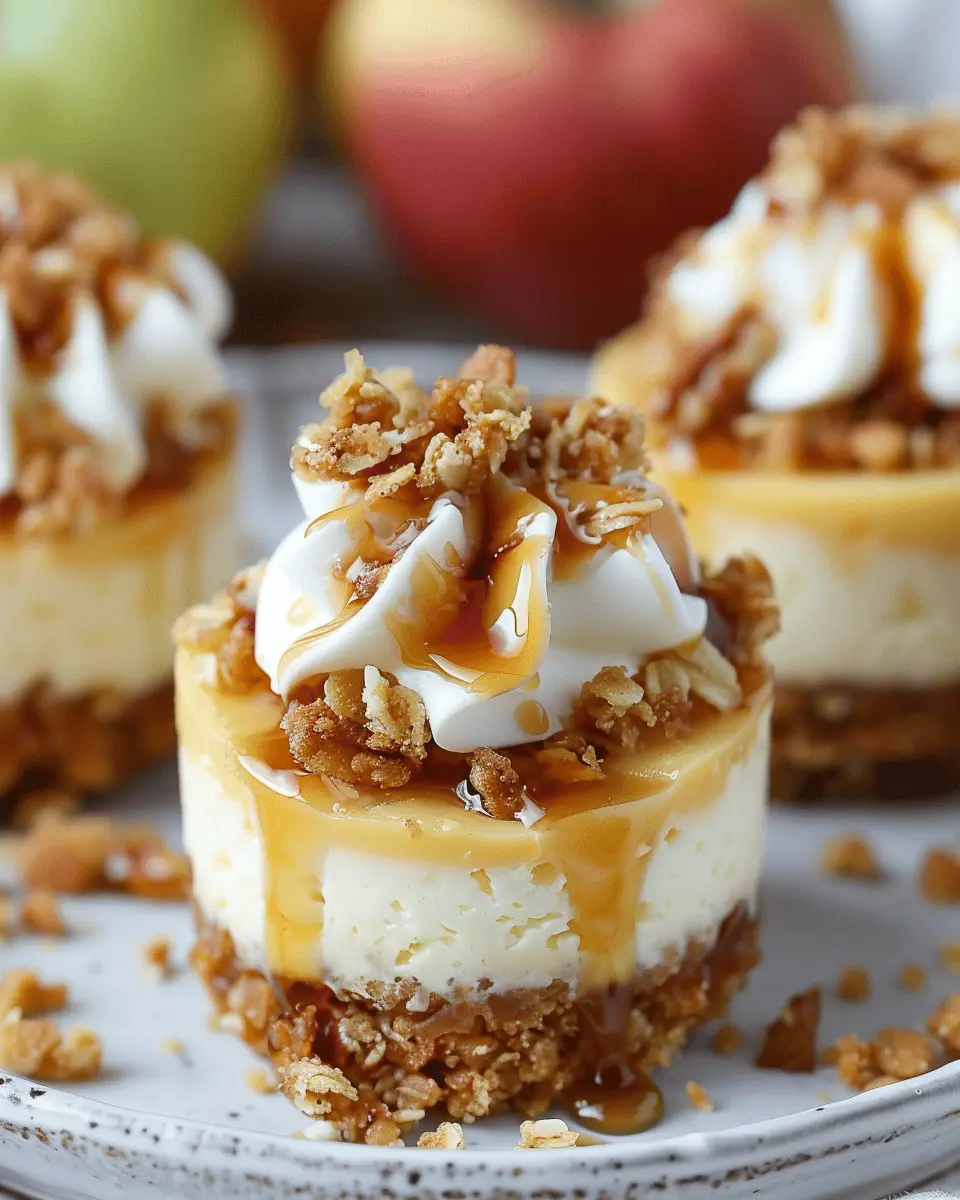 Apple Crisp Mini Cheesecakes: Indulgent Fall Treats for Everyone