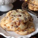 Sweet Chocolate Chip and Toffee Shortbread Cookies