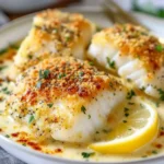 Baked Cod in Coconut Lemon Cream Sauce for Busy Weeknights