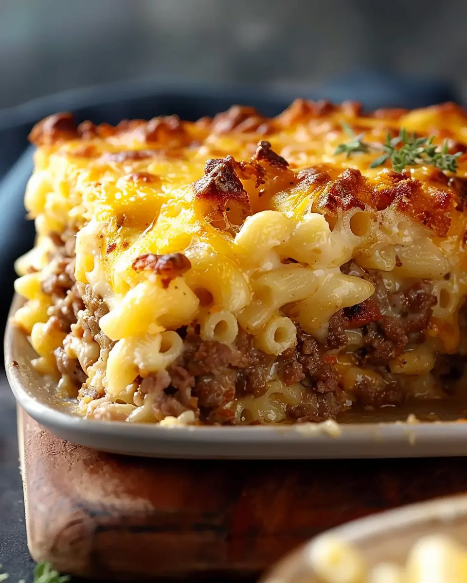 Mac and Cheese Meatloaf Casserole: Indulgent Comfort Food Delight
