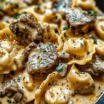 Cracked Garlic Steak Tortellini in Creamhouse Sauce Bliss