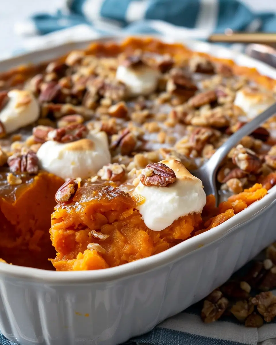 Southern Maple Sweet Potato Casserole with Turkey Bacon Delight