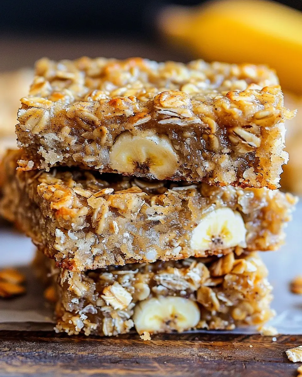 Irresistible Banana Oatmeal Bars for Easy Healthy Snacking