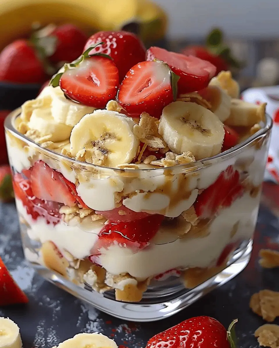 Strawberry Banana Pudding Dream: An Indulgent Twist on a Classic