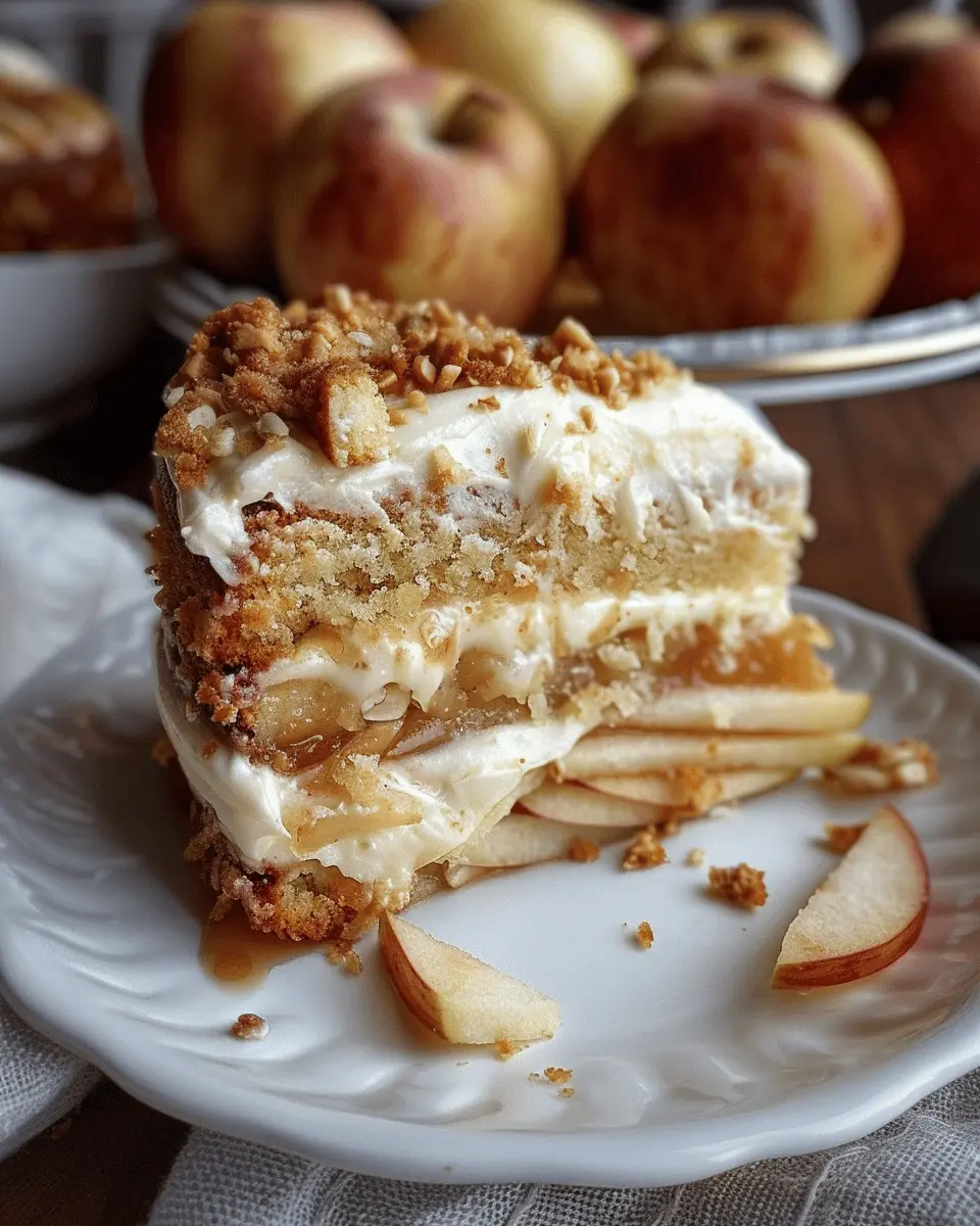 Irresistible Fresh Apple Cake with Cream Cheese Frosting Delight