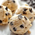 Frozen Greek Yogurt Peanut Butter Bites with Chocolate Chips