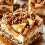 Caramel Apple Cheesecake Bars