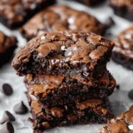 The BEST Fudgy Chewy Brookies