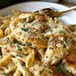 Healthy Garlic Parmesan Chicken Pasta Recipe
