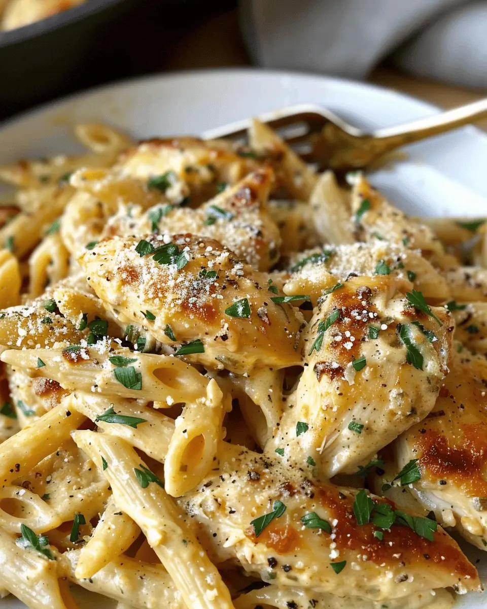 Healthy Garlic Parmesan Chicken Pasta Recipe: A Quick and Easy Delight