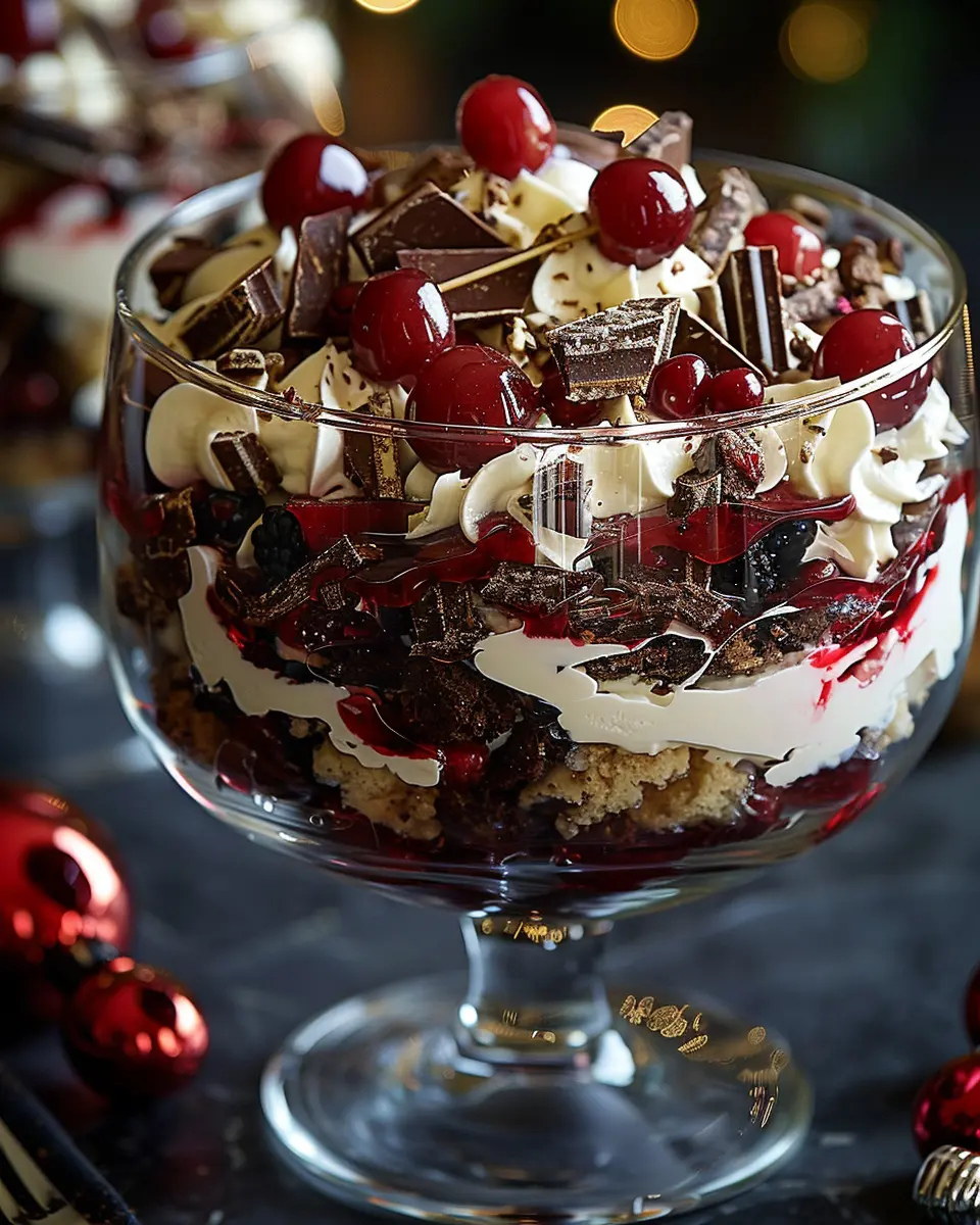 Black Forest Trifle for Christmas: Indulgent Layered Delight