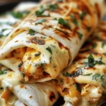 Ooey-Gooey Cheesy Garlic Chicken Wraps You’ll Devour