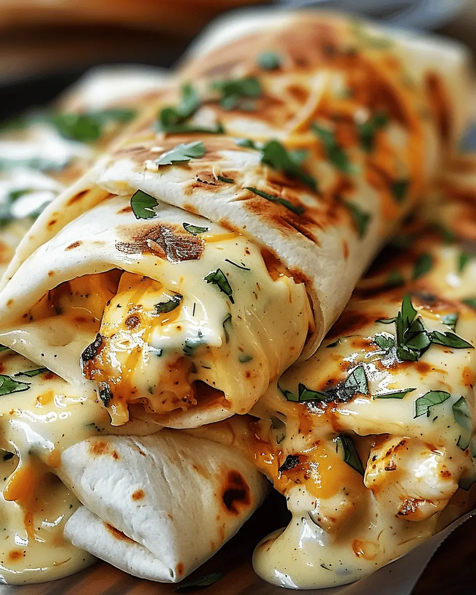 Ooey-Gooey Cheesy Garlic Chicken Wraps You’ll Love to Make