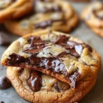 Ultra Thick Bakery Style Chocolate Chip Cookies – Crispy Edges, Gooey Centers, and Loaded with Chocolate!