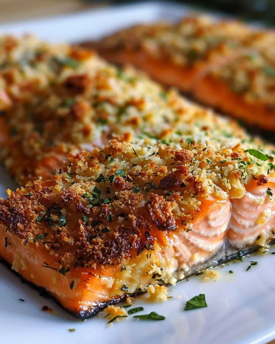 Crispy Parmesan Crusted Baked Salmon: An Easy Indulgence at Home