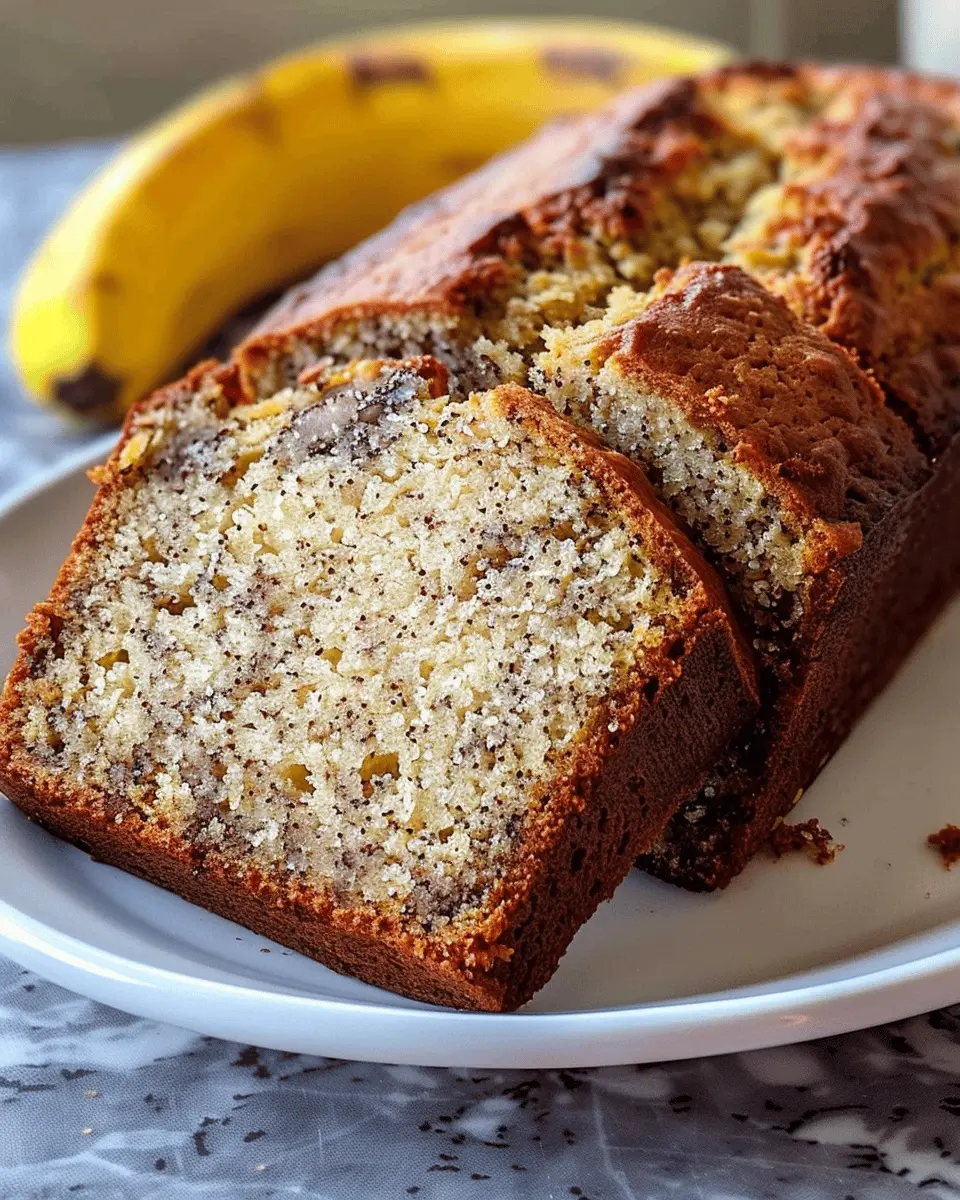 Moist Banana Bread Recipe: Blissful Bite with 3 Ripe Bananas