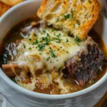 French Onion Beef Short Rib Soup