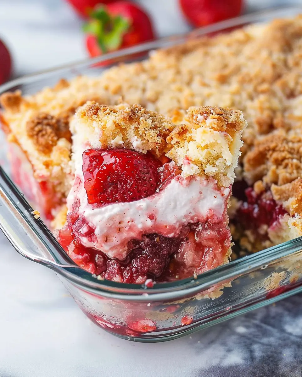 Strawberry Cheesecake Dump Cake: Easy Indulgence for Everyone
